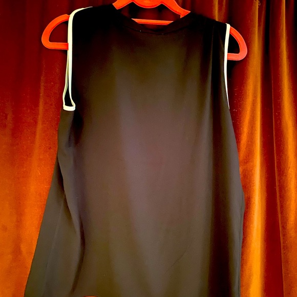 Calvin Klein Blouse Black with white piping - Picture 1 of 3